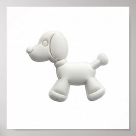 Ballonens Hund Charm Poster