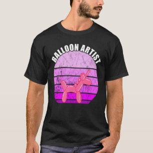 Ballonerkonstnärer Vintage Sunset Balloon Animal B T Shirt