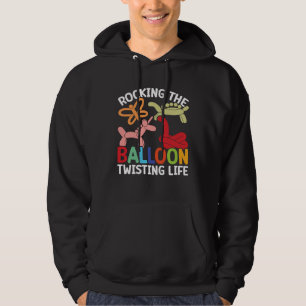 Ballong Djur Vridande Liv Ballong Djur Artist Hoodie