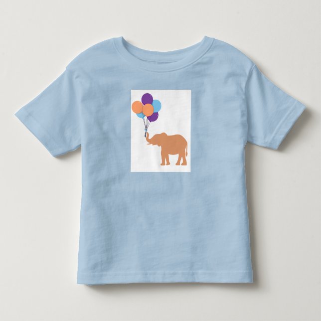 Ballong Elefant T Shirt (Framsida)