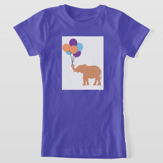 Ballong Elefant T Shirt (Laydown)