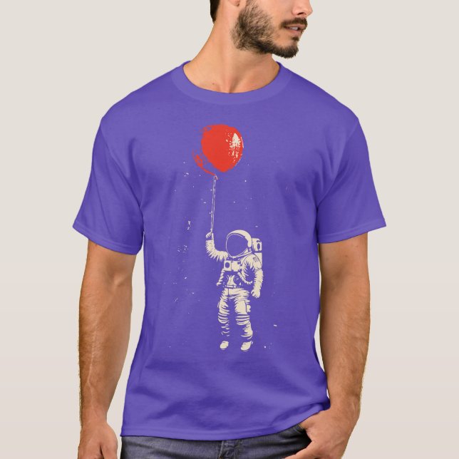 ballong för astronaut t shirt (Framsida)