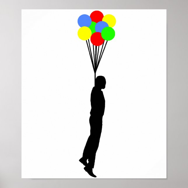 Ballong Hängande Rolig Affisch (Framsidan)