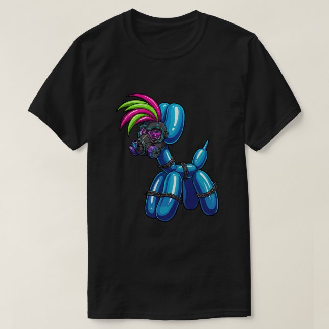 Ballong Hund  Mörk T-Shirt (Design framsida)