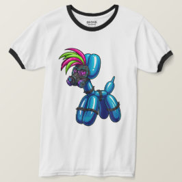 Ballong Hund Ringar T-Shirt