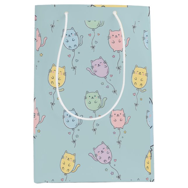 Ballong Katt Mönster  Sött Minimalistiskt Barn  (Framsidan)