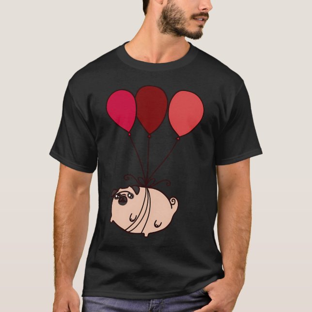 Ballong Mops T Shirt (Framsida)