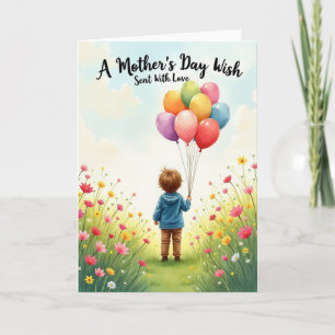 Ballong Morsdags Presentkort Kort