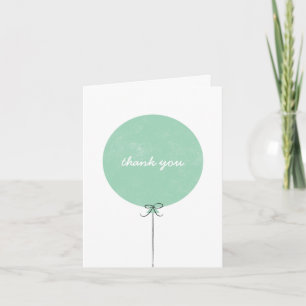 Ballong - tackkort - Mint