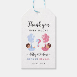 Ballongbarn Könsbestämning Tack Gåva Märken Presentetikett
