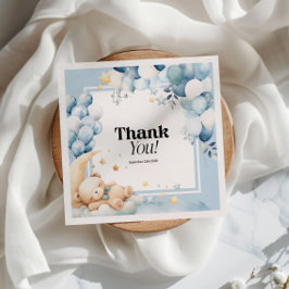 Ballongbubblor för babyskor pappersservett