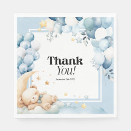 Ballongbubblor för babyskor pappersservett