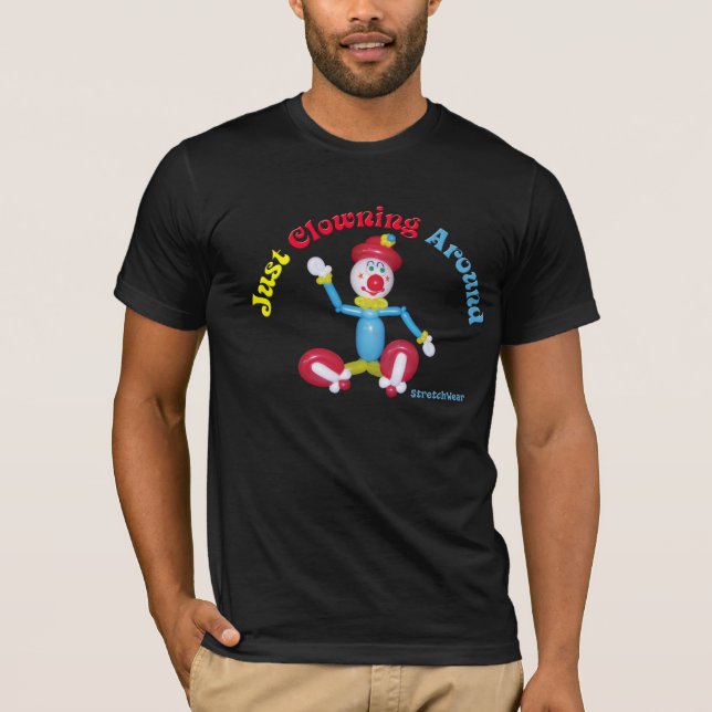 Ballongclownskjorta med Clowning precis omkring T-shirt (Framsida)