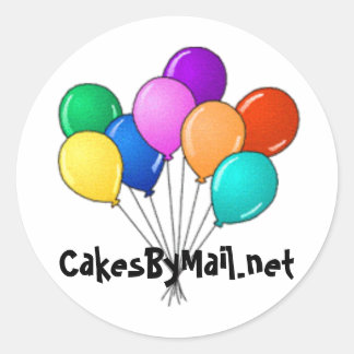 ballongdekal cakesbymail.net runt klistermärke