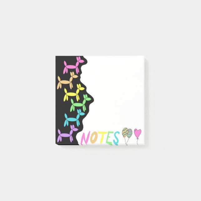 Ballongdjur Post-it Block (Framsida)