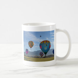 Ballongen samla i en klunga kaffemugg
