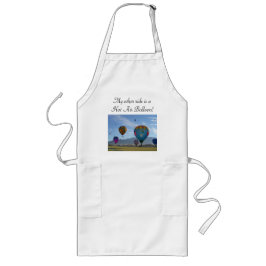 Ballongen samla i en klunga långt förkläde