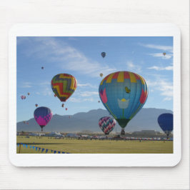 Ballongen samla i en klunga musmatta