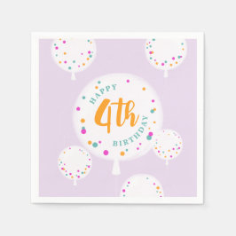 Ballonger anpassade napkins lilax pappersservett