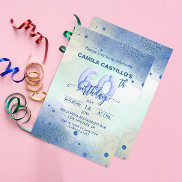 Ballonger för elegant, 60:e Födelsedagsfesten Inbjudningar