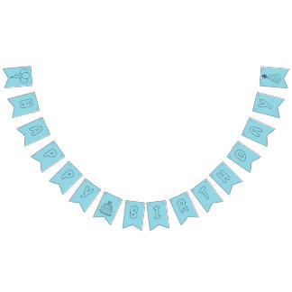 Ballonger för färgning av grattis på födelsedagen, vimplar