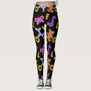 Ballonger för matavfall och Brev i KÄRLEK Leggings