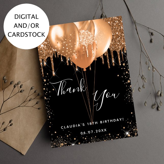 Ballonger från guld vid födelsedag tack vare korte inbjudningar (Skapare uppladdad)