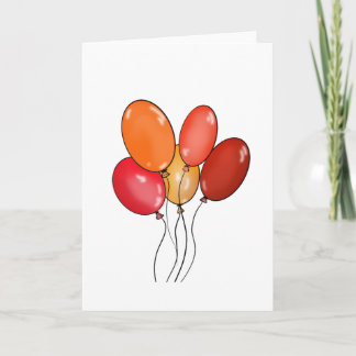 Ballonger glad stämning kort