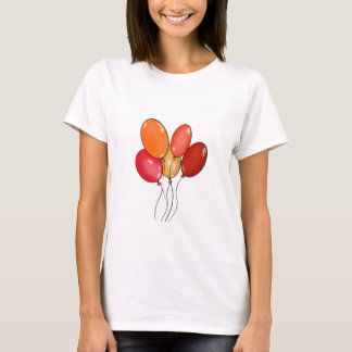 Ballonger glad stämning t shirt