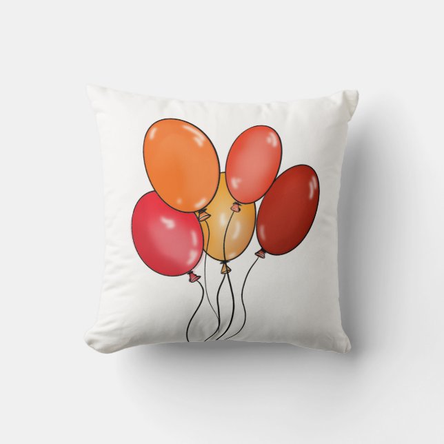 Ballonger glada vibrationer kudde (Framsida)