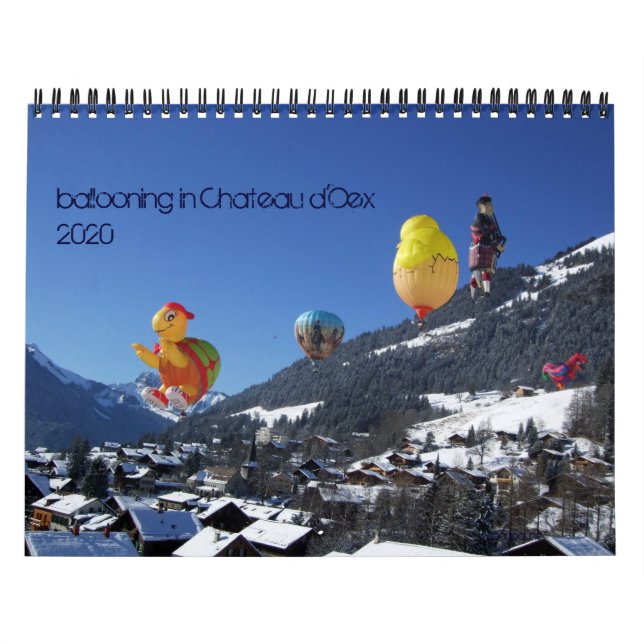 ballonger i Chateau d'Oex - Kalender (Omslag)