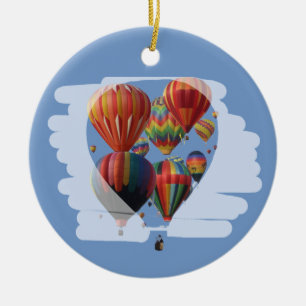 Ballonger i en ballongjulprydnad julgransprydnad keramik