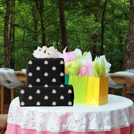 Ballonger i ro guld presentpapper