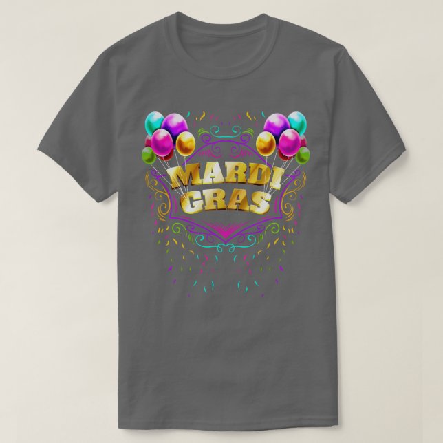 Ballonger och Gult av gyllene papper för T Shirt (Design framsida)