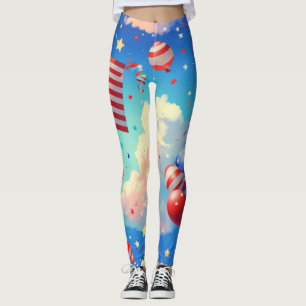Ballonger och stjärnor leggings