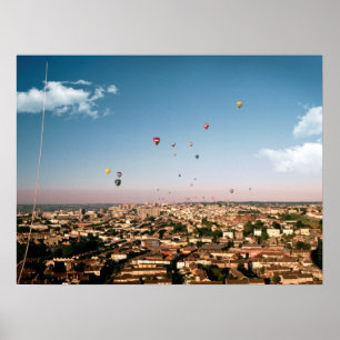 Ballonger över Bristol. Poster