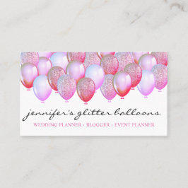 Ballongfestarrangör Glitter Organisationsagent Visitkort