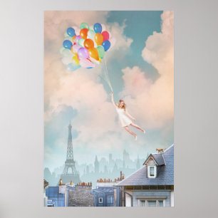 Ballongflickaaffisch Poster
