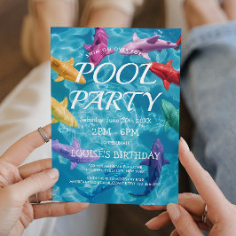 Ballonghajdar I Poolparty Inbjudan