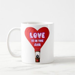 Ballonghjärta Kärlek Kaffemugg
