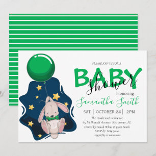 Ballonginbjudan till babyvisningskanal meddelande