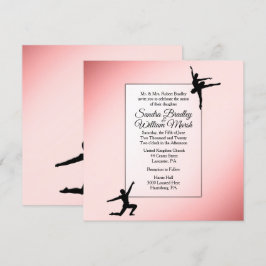 Ballonginbjudan till Dusty Ro Ballet Dancers Weddi Inbjudningar