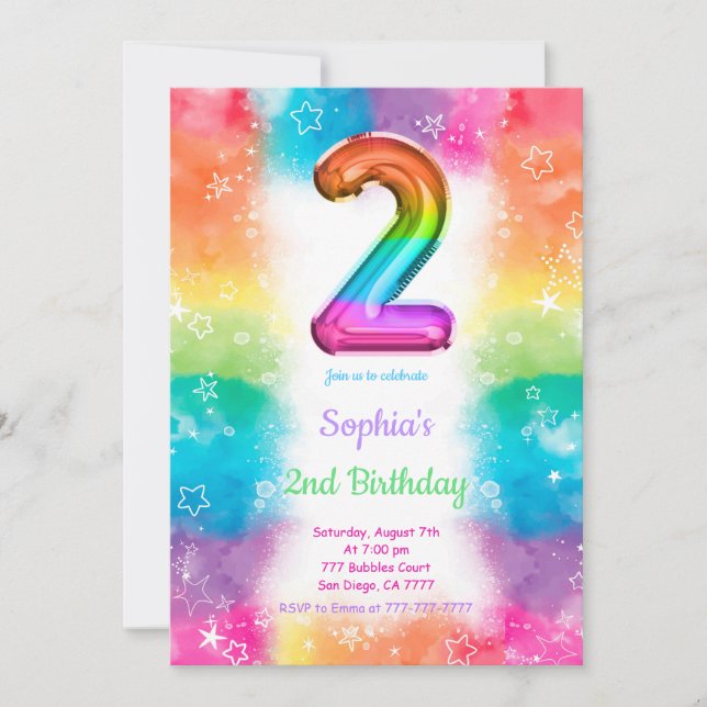 Ballonginbjudningar Inbjudningar (Framsida)