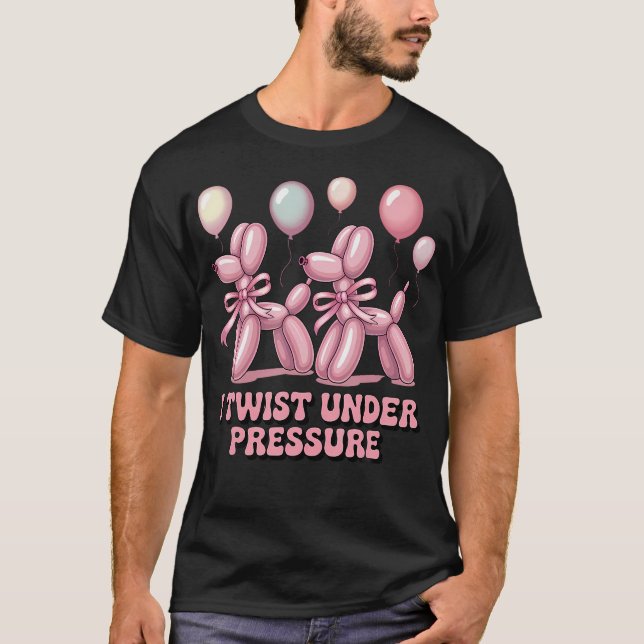Ballongkonstnär I vrider under tryck ballong T Shirt (Framsida)