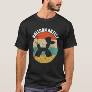 Ballongkonstnär Retro Vintage Ballongdjur Balloo T Shirt
