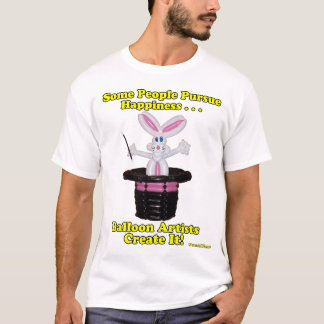 Ballongkonstnärer skapar lyckaballongkanin tee shirt