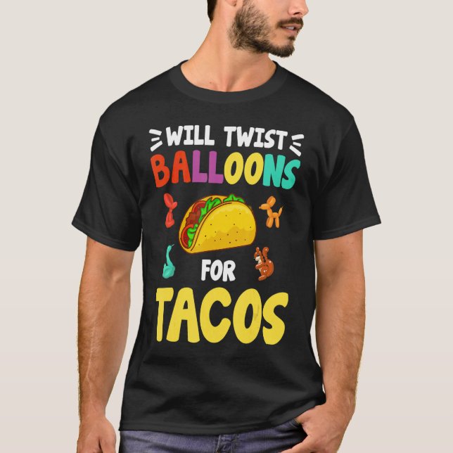 Ballongmodellering av ballonger för djurformning t shirt (Framsida)