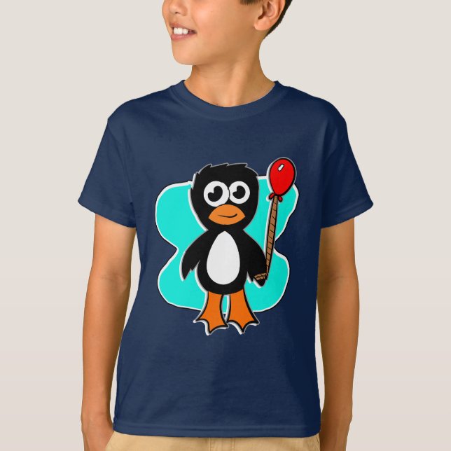 Ballongpingvin T Shirt (Framsida)