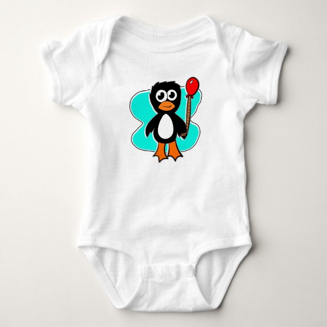 Ballongpingvin T Shirt (Framsida)
