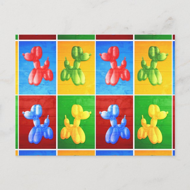 Ballongpudel Vykort (Framsida)